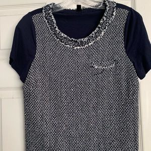 J. Crew tweed/cotton mix tshirt